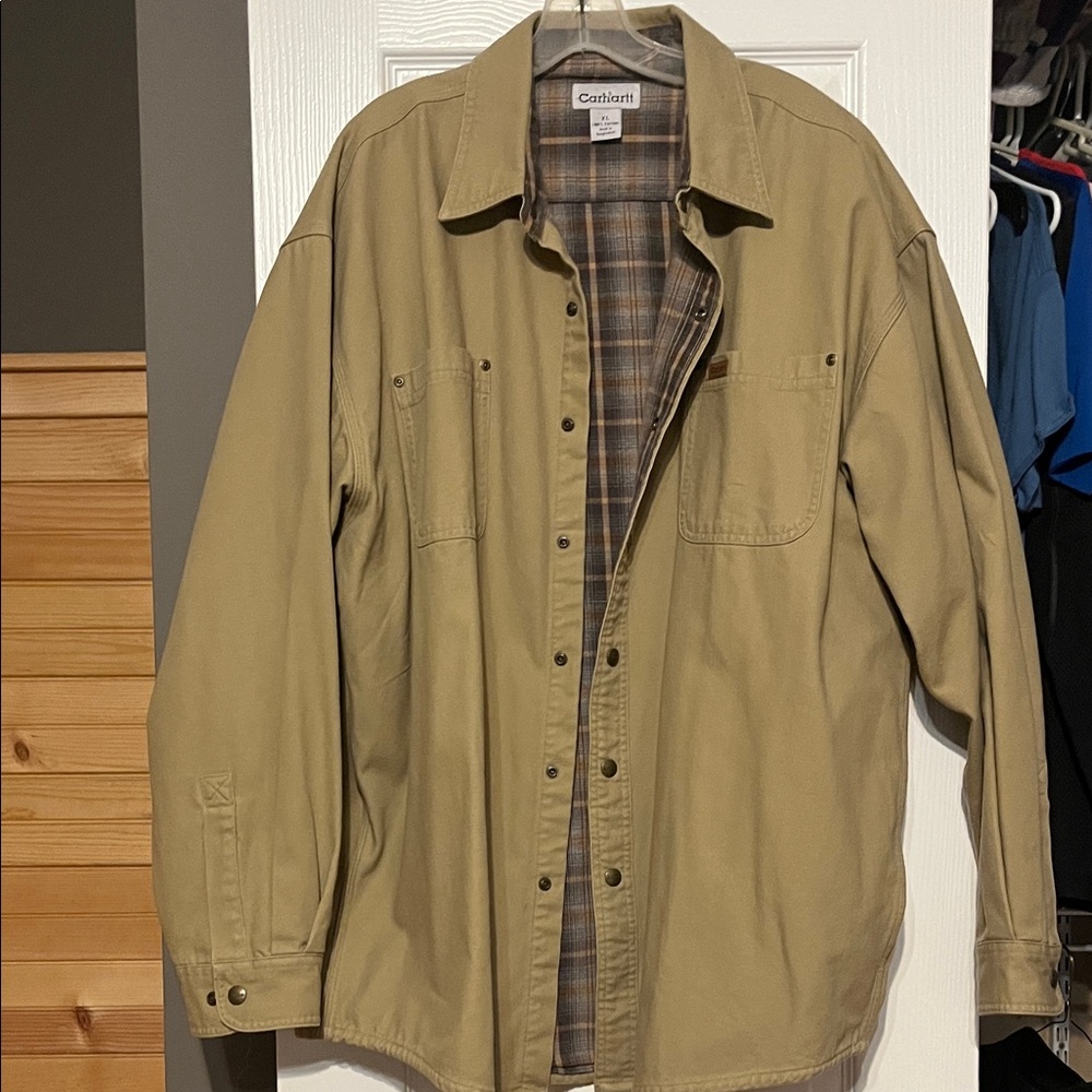 Carhartt Tan Shirt Jacket
